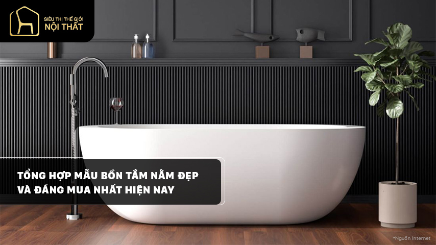 Tổng hợp mẫu bồn tắm nằm đẹp và đáng mua nhất hiện nay
