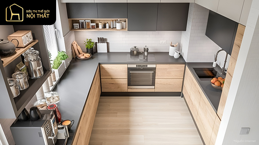 Tổng hợp các mẫu thiết kế nhà bếp nhỏ đẹp 2025 - hiện đại, ấn tượng, bắt mắt