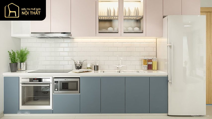 Tổng hợp các mẫu thiết kế nhà bếp nhỏ đẹp 2025 - hiện đại, ấn tượng, bắt mắt