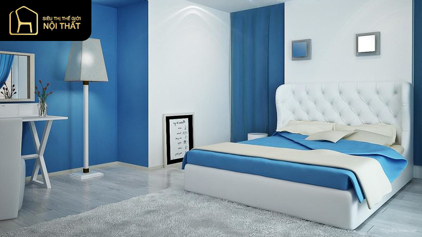 Những điều cần lưu ý khi sơn phòng ngủ màu xanh ngọc