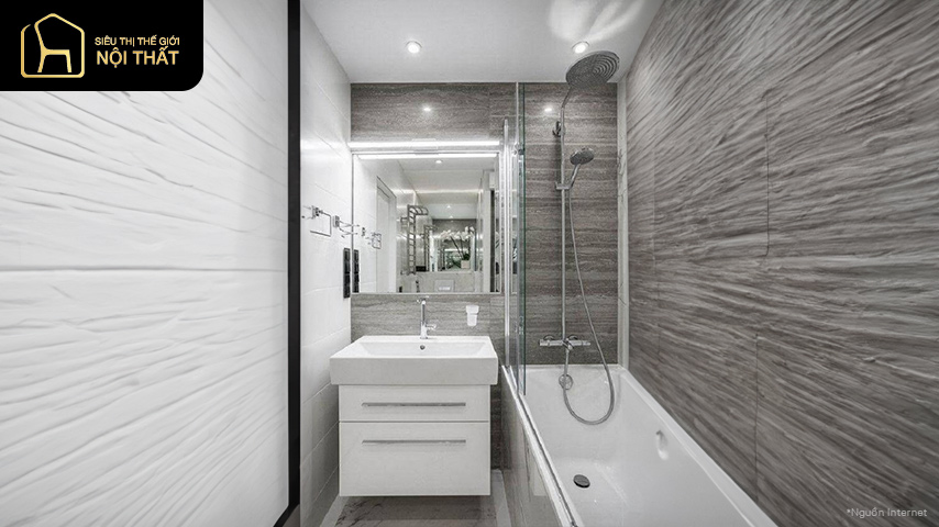 Mẫu thiết kế phòng tắm 6m2 tiện nghi, tối ưu diện tích