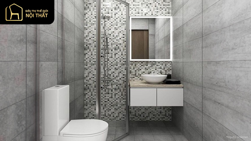 Mẫu thiết kế phòng tắm 6m2 tiện nghi, tối ưu diện tích