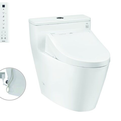 Bàn cầu 1 khối kèm nắp rửa điện tử WASHLET dòng C5 TCF24410AAA - Cái