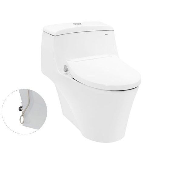 Bàn cầu một khối kèm nắp rửa cơ Ecowasher TCW07S - Cái