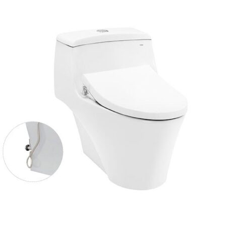 Bàn cầu một khối kèm nắp rửa cơ Ecowasher TCW1211A - Cái