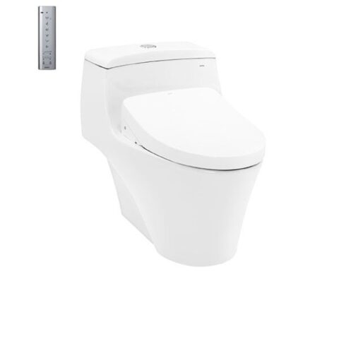 Bàn cầu một khối, kèm nắp rửa điện tử WASHLET (loại giấu dây) dòng S7 - TCF4911EZ (220V) - Cái