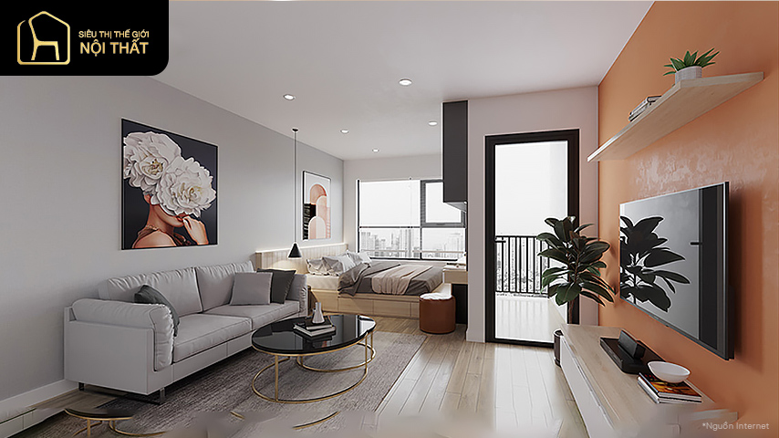 mẫu căn hộ studio đẹp