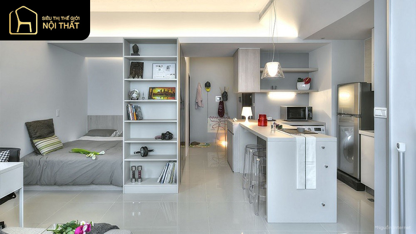 mẫu căn hộ studio đẹp