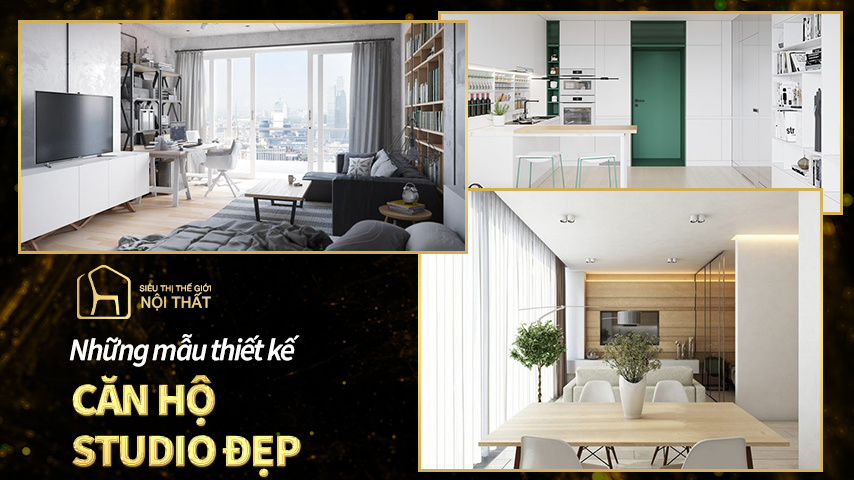 Những mẫu thiết kế căn hộ Studio đẹp, ấn tượng