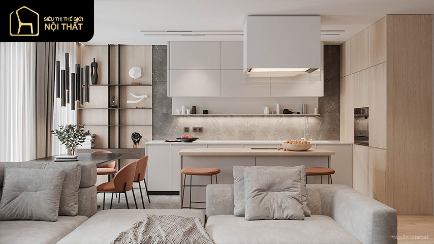 Cách thiết kế nội thất chung cư 70m2 đẹp ấn tượng