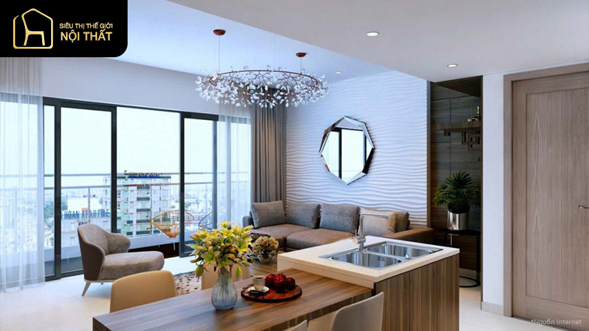 Cách thiết kế nội thất chung cư 70m2 đẹp ấn tượng