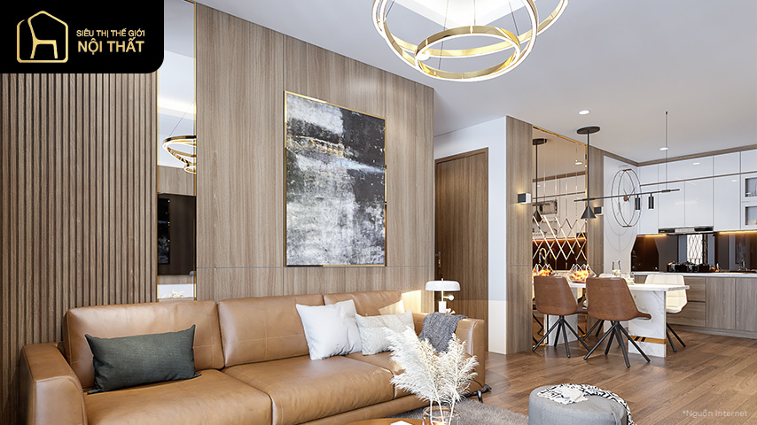 Cách thiết kế nội thất chung cư 70m2 đẹp ấn tượng