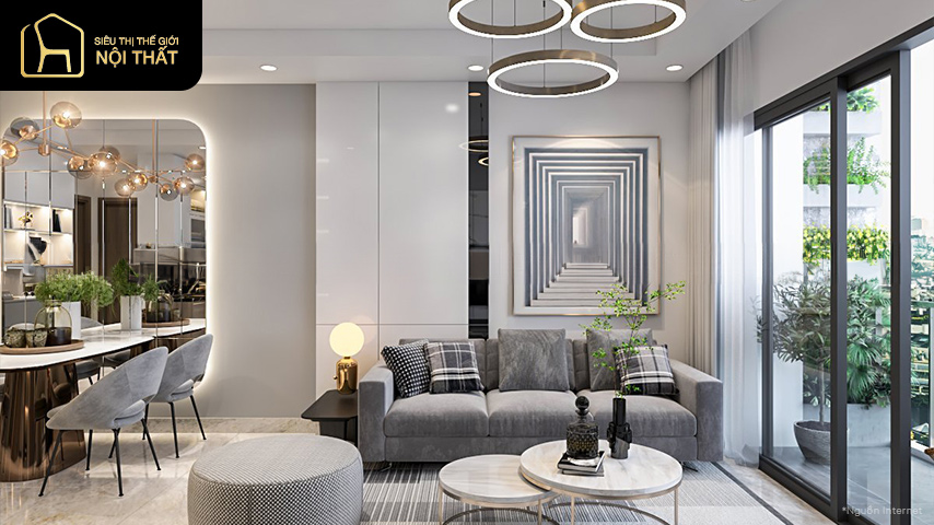 Cách thiết kế nội thất chung cư 70m2 đẹp ấn tượng