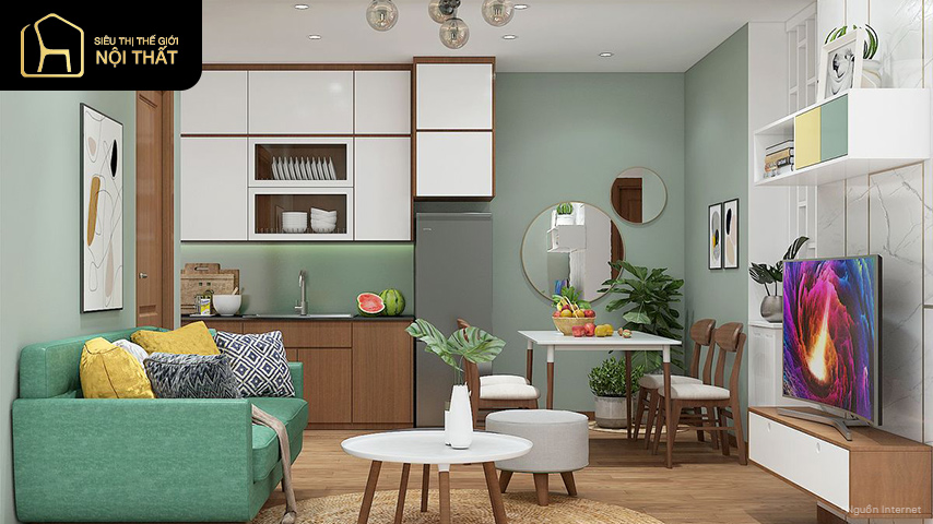 Cách thiết kế nội thất chung cư 70m2 đẹp ấn tượng