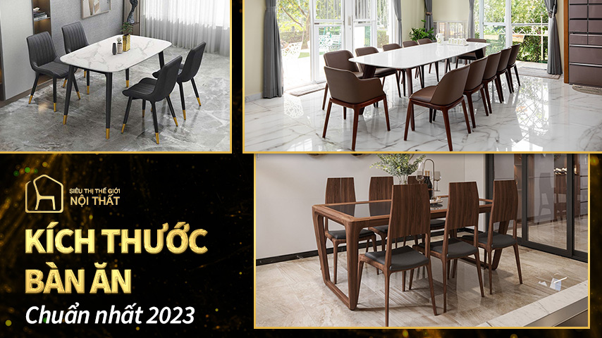 Kích thước bàn ăn theo tiêu chuẩn