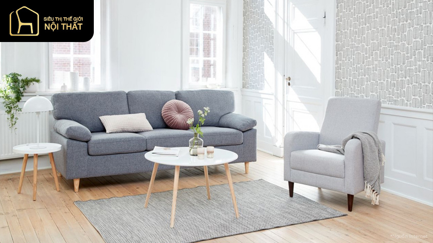 Kích thước sofa chuẩn phù hợp với không gian phòng khách