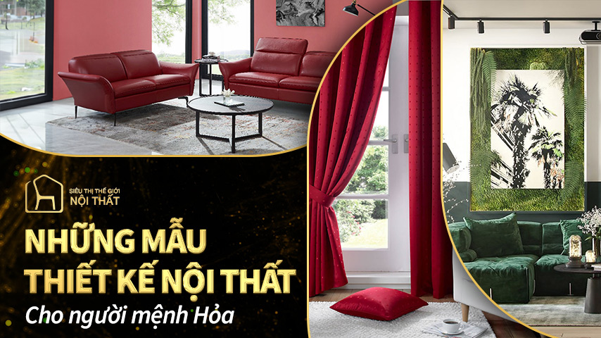 Những mẫu thiết kế nội thất cho người mệnh hỏa đúng phong thủy