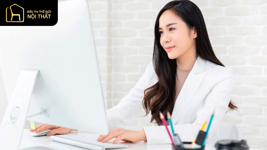 Tư thế làm việc máy tính đúng cho sức khỏe tốt