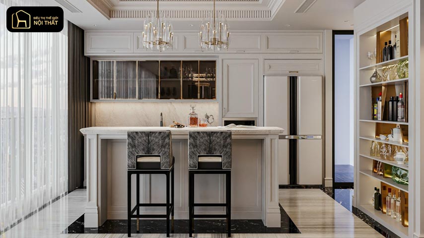 thiết kế nội thất phòng bếp 
