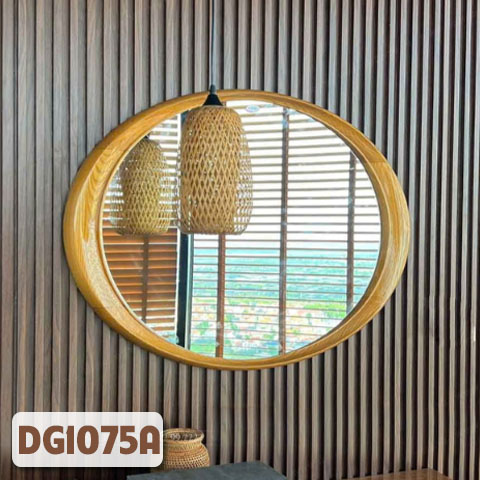 Gương Khung Gỗ Sồi Tự Nhiên Treo Tường DG1075A