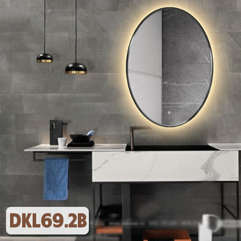 Gương bàn trang điểm khung kim loại sơn tĩnh điện DKL69.2B