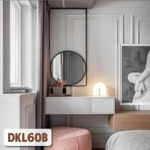 Gương Tròn Bàn Trang Điểm Khung Sơn Tĩnh Điện DKL60B