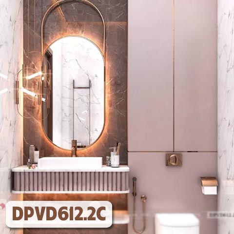 Gương Khung Mạ PVD Hình Bầu Dục DPVD612.2C