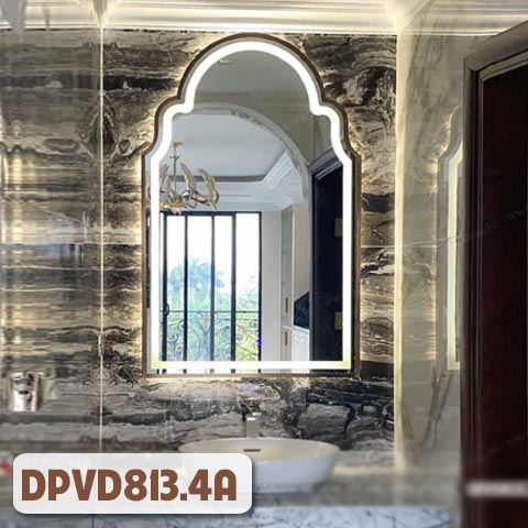 Gương Phòng Tắm Khung Mạ PVD Nghệ Thuật DPVD813.4A
