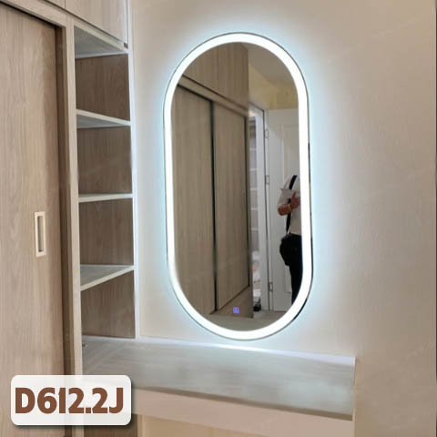 Gương Bầu Dục Có Đèn Cho Bàn Trang Điểm D612.2J