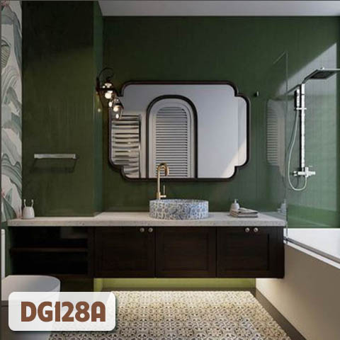 Gương Phòng Tắm Khung Gỗ Nghệ Thuật DG128A