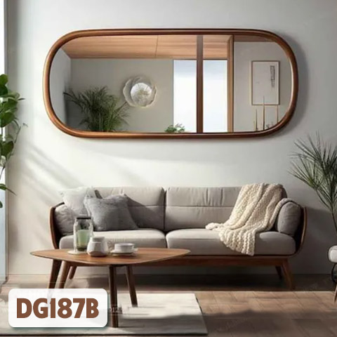 Gương Khung Gỗ Tự Nhiên Treo Tường DG187B