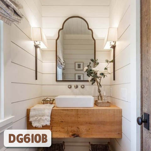 Gương Phòng Tắm Khung Gỗ Nghệ Thuật DG610B