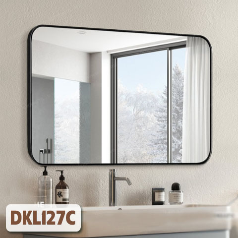 Gương khung sơn tĩnh điện đen DKL127C