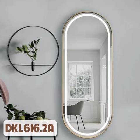 Gương Soi Toàn Thân Khung Inox Mạ Vàng PVD - DKL616.2A