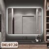 Gương Soi Nhà Tắm Khung Sơn Tĩnh Điện Hình Chữ Nhật Có Led DKL97.2A