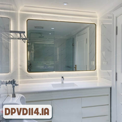 Gương nhà tắm khung inox mạ PVD - DPVD114.1A