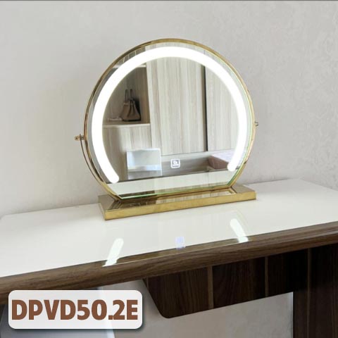 Gương Xoay Khung Mạ PVD Bàn Trang Điểm DPVD50.2E