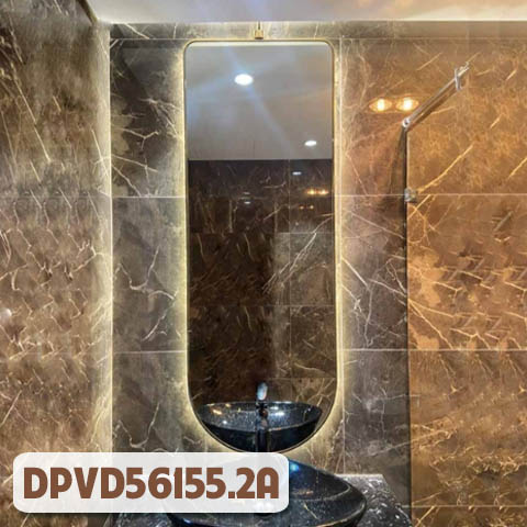Gương hình vòm khung mạ PVD - DPVD56155.2A