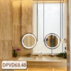 Gương Khung Inox Mạ Đen Phòng Tắm DPVD60.4B