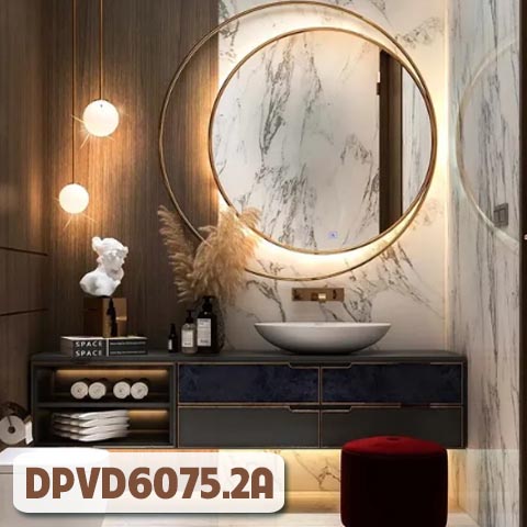 Gương Khung Mạ PVD Hình Tròn DPVD6075.2A