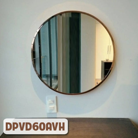 Gương Bàn Trang Điểm Khung PVD Vàng Hồng DPVD60AVH