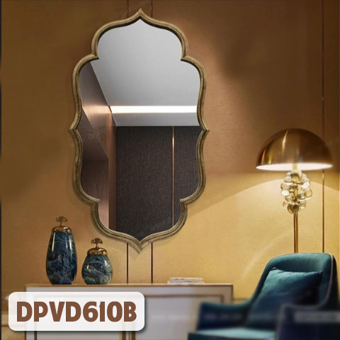 Gương Trang Trí Nghệ Thuật Khung Mạ PVD - DPVD610B