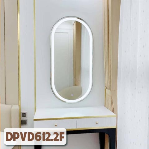 Gương khung inox nguyên bản bàn trang điểm DPVD612.2F