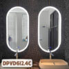Gương Phòng Tắm Hình Bầu Dục Khung Mạ PVD - DPVD612.4C
