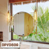 Gương Khung Inox Mạ PVD Hình Tròn Treo Tường DPVD80A