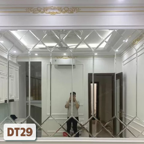 Gương nghệ thuật dán tường DT29