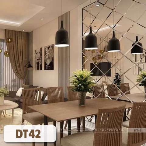 Gương Ghép Trang Trí Cao Cấp Phòng Bếp DT42