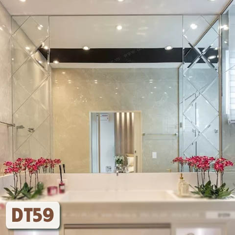 Gương ghép dán tường phòng tắm DT59