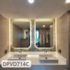 Gương Phòng Tắm Treo Tường Khung Mạ PVD - DPVD714C
