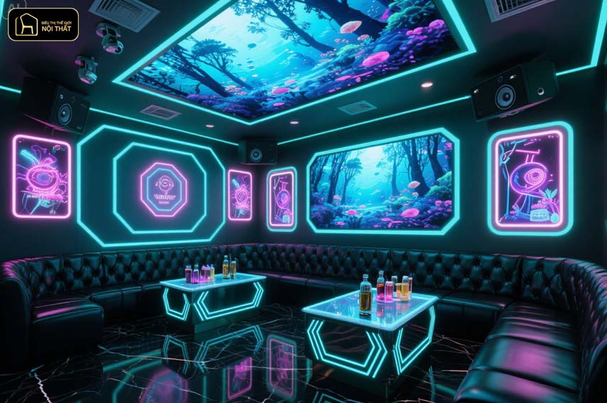Thiết kế nội thất phòng Karaoke
